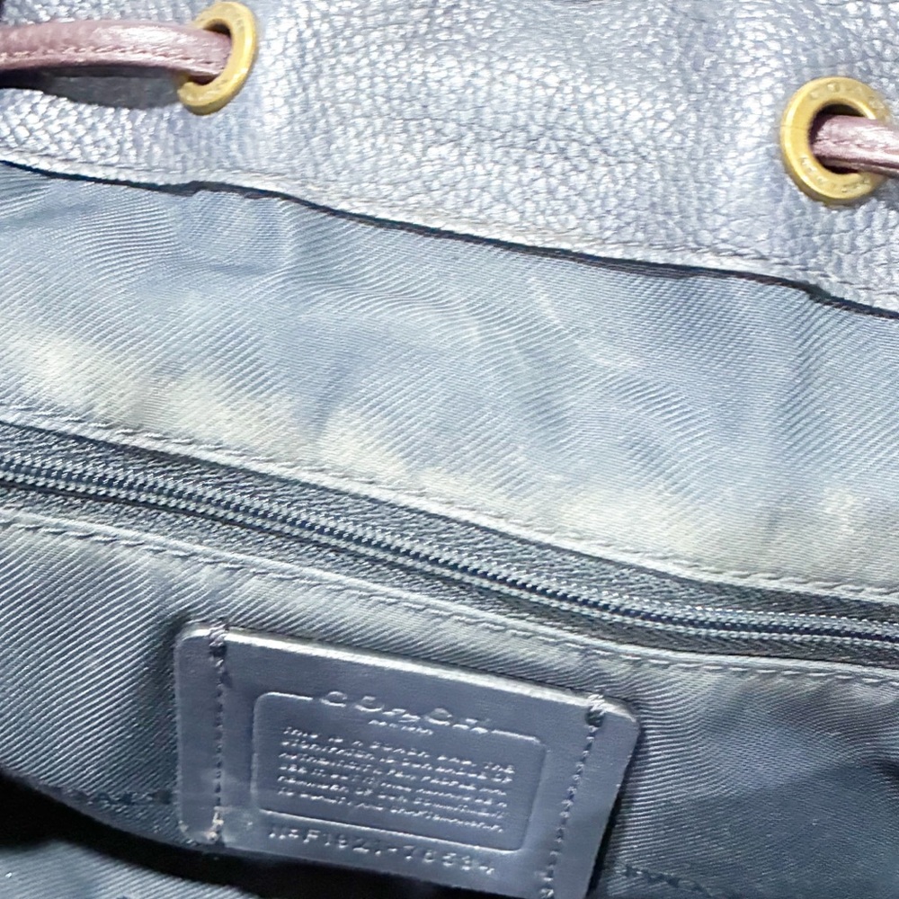 Coach Evie Backpack In Colorblock Leather Gold Brass Hardware Purse - Picture 8 of 8